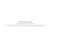Tablet Screenshot of mdcorrectivecare.com